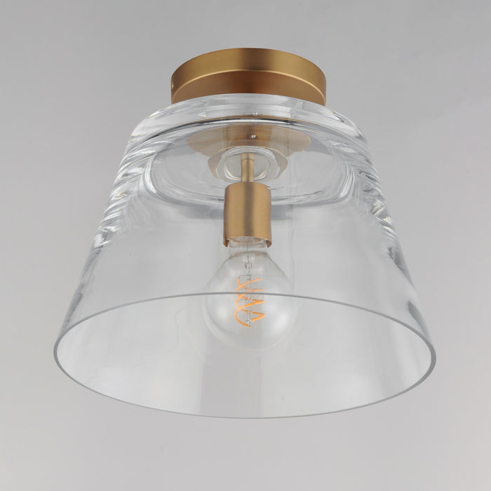Myhouse Lighting Maxim - 12880CLNAB - One Light Pendant - Hudson - Natural Aged Brass