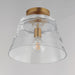 Myhouse Lighting Maxim - 12880CLNAB - One Light Pendant - Hudson - Natural Aged Brass