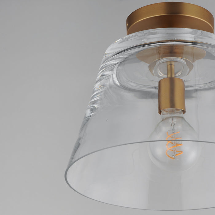 Myhouse Lighting Maxim - 12880CLNAB - One Light Pendant - Hudson - Natural Aged Brass