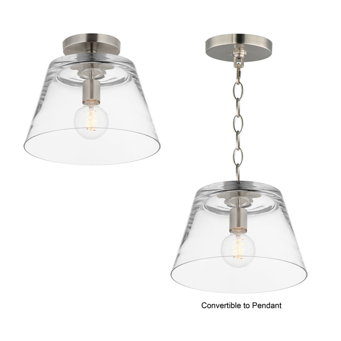 Myhouse Lighting Maxim - 12880CLSN - One Light Pendant - Hudson - Satin Nickel