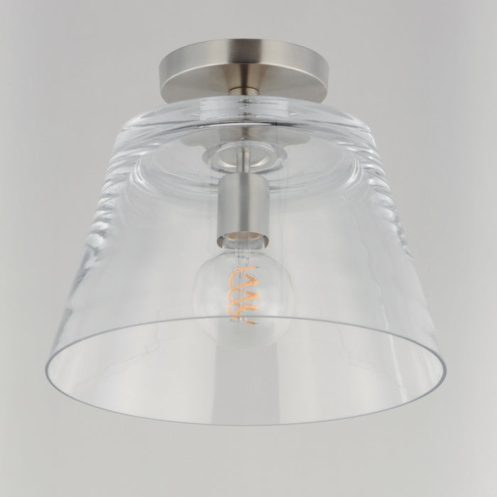 Myhouse Lighting Maxim - 12880CLSN - One Light Pendant - Hudson - Satin Nickel