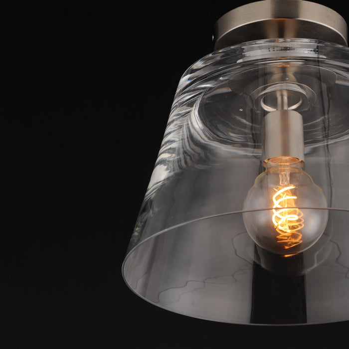 Myhouse Lighting Maxim - 12880CLSN - One Light Pendant - Hudson - Satin Nickel