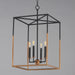 Myhouse Lighting Maxim - 28625BKWBR - Four Light Pendant - SoHo - Black/Weathered Brass