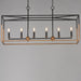 Myhouse Lighting Maxim - 28626BKWBR - Six Light Linear Pendant - SoHo - Black/Weathered Brass