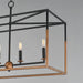 Myhouse Lighting Maxim - 28626BKWBR - Six Light Linear Pendant - SoHo - Black/Weathered Brass