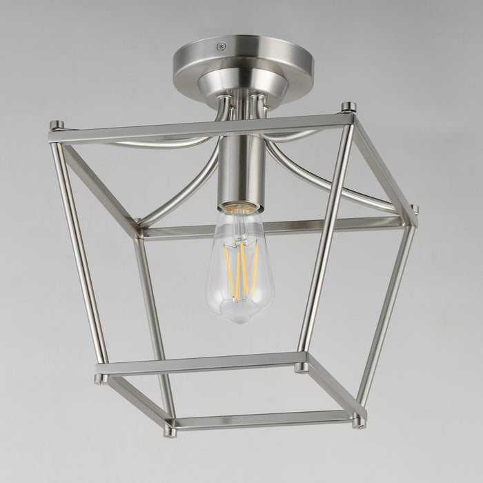 Myhouse Lighting Maxim - 25311SN - One Light Pendant / Semi-Flush - Clifton - Satin Nickel