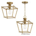 Myhouse Lighting Maxim - 25311NAB - One Light Pendant / Semi-Flush - Clifton - Natural Aged Brass
