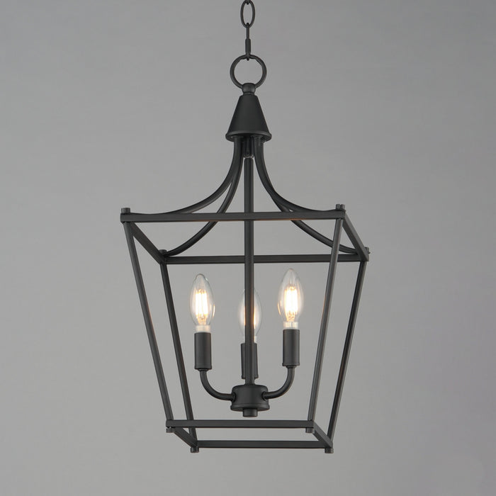 Myhouse Lighting Maxim - 25313BK - Three Light Pendant - Clifton - Black