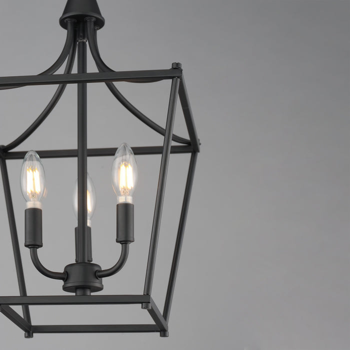 Myhouse Lighting Maxim - 25313BK - Three Light Pendant - Clifton - Black