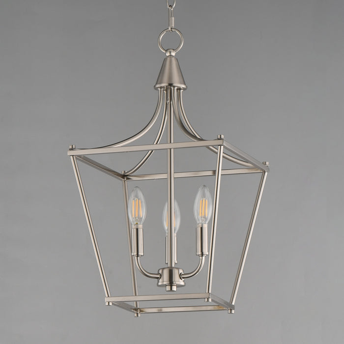 Myhouse Lighting Maxim - 25313SN - Three Light Pendant - Clifton - Satin Nickel