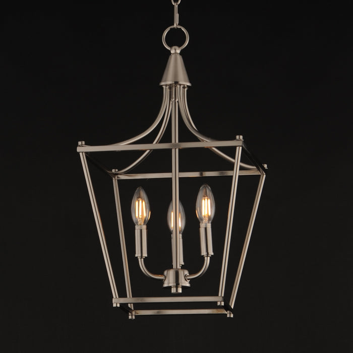 Myhouse Lighting Maxim - 25313SN - Three Light Pendant - Clifton - Satin Nickel