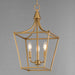 Myhouse Lighting Maxim - 25313NAB - Three Light Pendant - Clifton - Natural Aged Brass