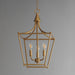Myhouse Lighting Maxim - 25313NAB - Three Light Pendant - Clifton - Natural Aged Brass