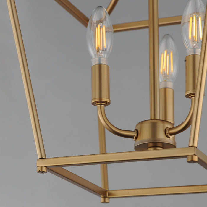 Myhouse Lighting Maxim - 25313NAB - Three Light Pendant - Clifton - Natural Aged Brass