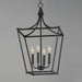 Myhouse Lighting Maxim - 25314BK - Four Light Pendant - Clifton - Black