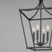 Myhouse Lighting Maxim - 25314BK - Four Light Pendant - Clifton - Black