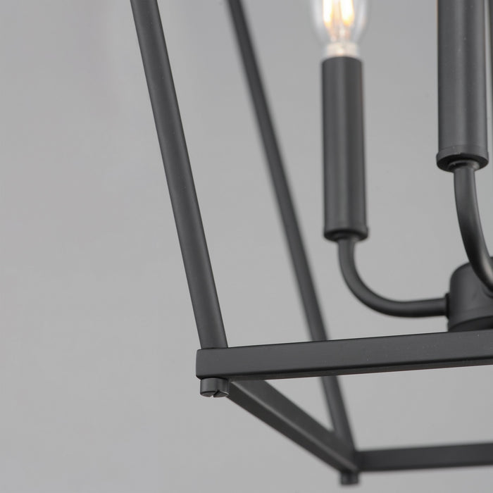 Myhouse Lighting Maxim - 25314BK - Four Light Pendant - Clifton - Black