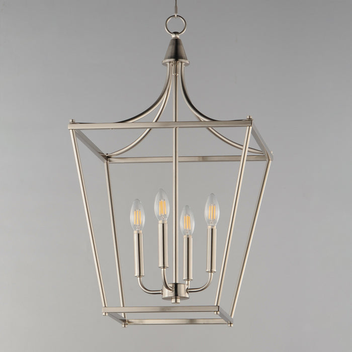 Myhouse Lighting Maxim - 25314SN - Four Light Pendant - Clifton - Satin Nickel