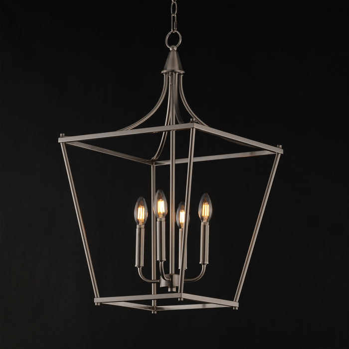 Myhouse Lighting Maxim - 25314SN - Four Light Pendant - Clifton - Satin Nickel