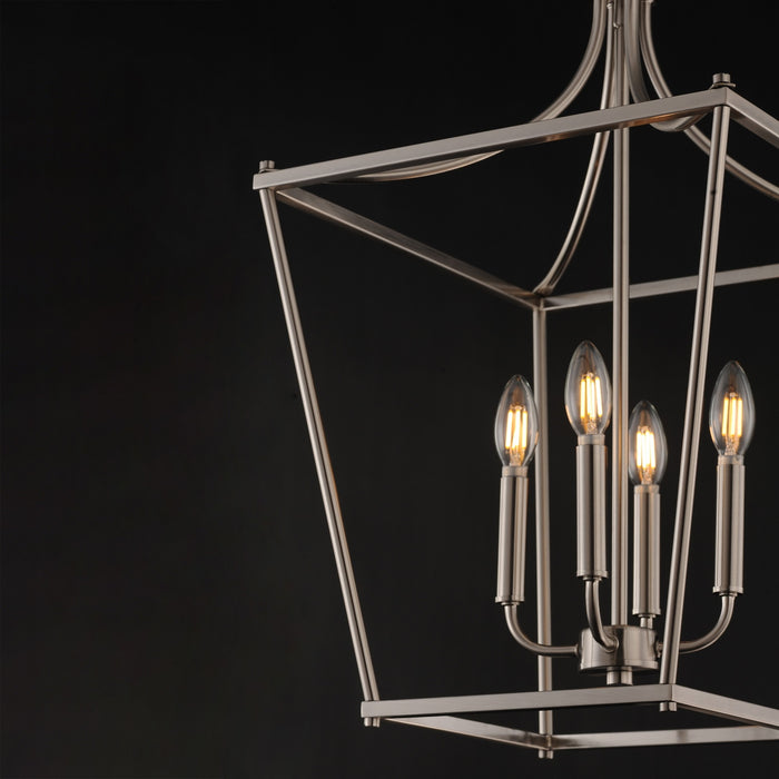 Myhouse Lighting Maxim - 25314SN - Four Light Pendant - Clifton - Satin Nickel