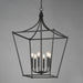 Myhouse Lighting Maxim - 25316BK - Six Light Pendant - Clifton - Black