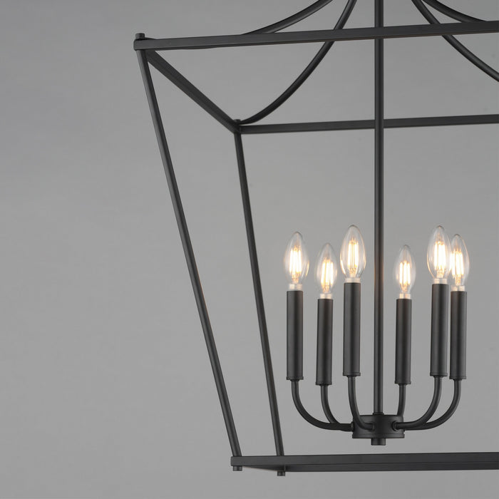 Myhouse Lighting Maxim - 25316BK - Six Light Pendant - Clifton - Black
