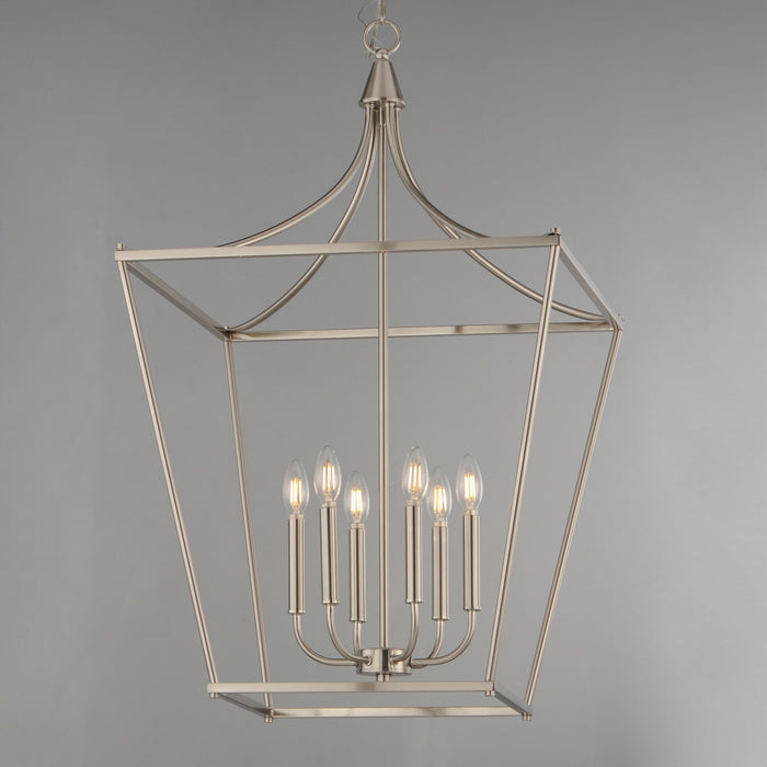 Myhouse Lighting Maxim - 25316SN - Six Light Pendant - Clifton - Satin Nickel