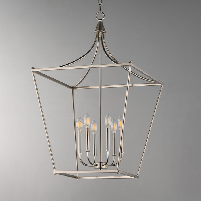 Myhouse Lighting Maxim - 25316SN - Six Light Pendant - Clifton - Satin Nickel