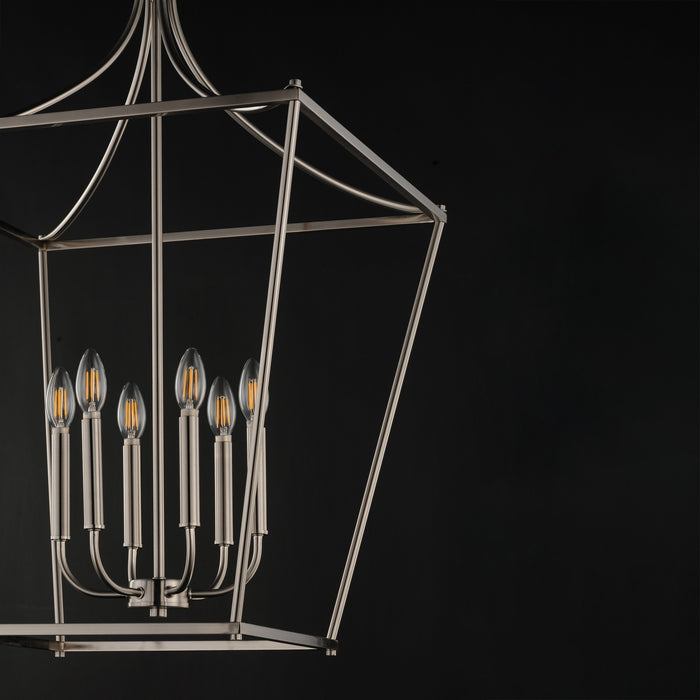 Myhouse Lighting Maxim - 25316SN - Six Light Pendant - Clifton - Satin Nickel