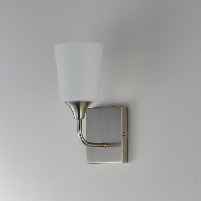 Myhouse Lighting Maxim - 12881SWSN - One Light Wall Sconce - Hudson - Satin Nickel