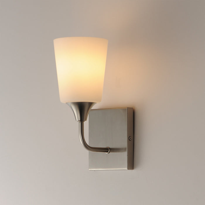 Myhouse Lighting Maxim - 12881SWSN - One Light Wall Sconce - Hudson - Satin Nickel