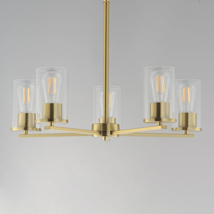 Myhouse Lighting Maxim - 10286CLSBR - Five Light Chandelier - Lateral - Satin Brass
