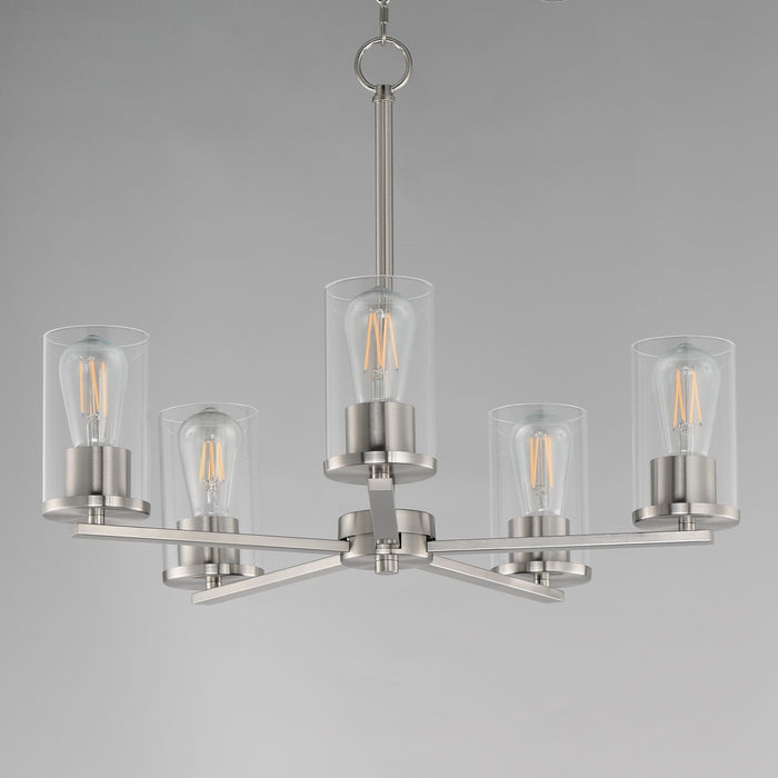 Myhouse Lighting Maxim - 10286CLSN - Five Light Chandelier - Lateral - Satin Nickel