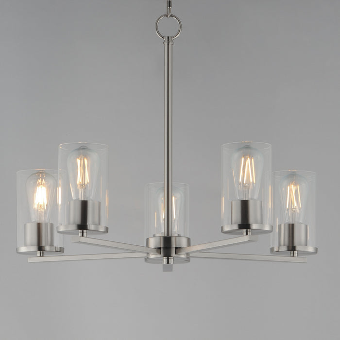 Myhouse Lighting Maxim - 10286CLSN - Five Light Chandelier - Lateral - Satin Nickel