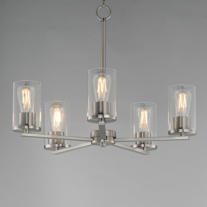 Myhouse Lighting Maxim - 10286CLSN - Five Light Chandelier - Lateral - Satin Nickel