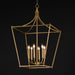 Myhouse Lighting Maxim - 25316NAB - Six Light Pendant - Clifton - Natural Aged Brass