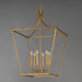 Myhouse Lighting Maxim - 25316NAB - Six Light Pendant - Clifton - Natural Aged Brass