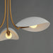Myhouse Lighting Maxim - 10824WTNAB - Three Light Pendant - Maris - White/Natural Aged Brass