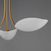 Myhouse Lighting Maxim - 10824WTNAB - Three Light Pendant - Maris - White/Natural Aged Brass