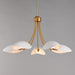 Myhouse Lighting Maxim - 10825WTNAB - Five Light Chandelier - Maris - White/Natural Aged Brass