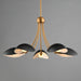 Myhouse Lighting Maxim - 10825BKNAB - Five Light Chandelier - Maris - Black / Natural Aged Brass