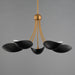 Myhouse Lighting Maxim - 10825BKNAB - Five Light Chandelier - Maris - Black / Natural Aged Brass