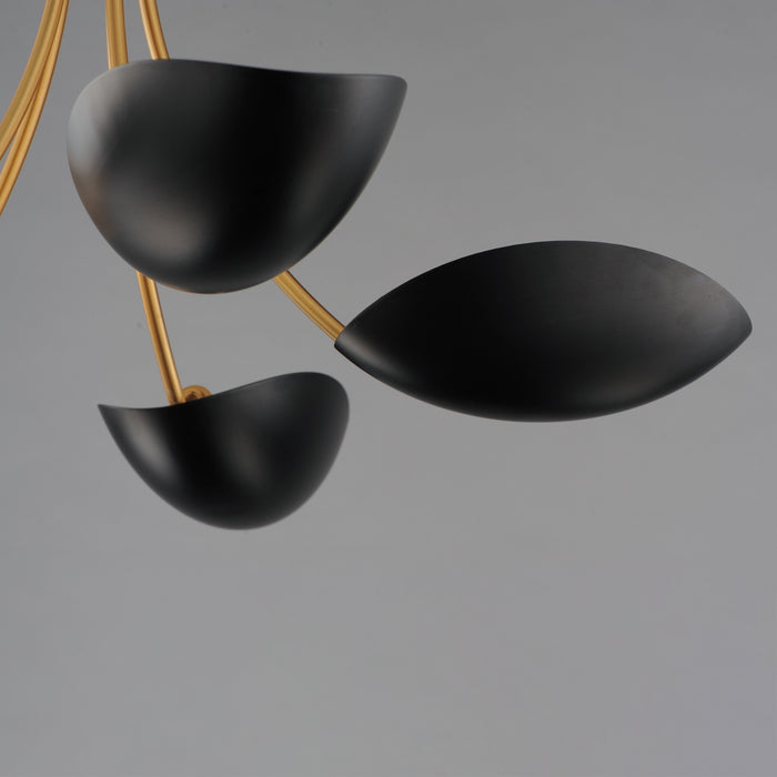 Myhouse Lighting Maxim - 10825BKNAB - Five Light Chandelier - Maris - Black / Natural Aged Brass