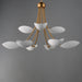 Myhouse Lighting Maxim - 10829WTNAB - Nine Light Chandelier - Maris - White/Natural Aged Brass