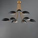 Myhouse Lighting Maxim - 10829BKNAB - Nine Light Chandelier - Maris - Black / Natural Aged Brass