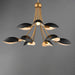 Myhouse Lighting Maxim - 10829BKNAB - Nine Light Chandelier - Maris - Black / Natural Aged Brass