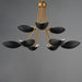 Myhouse Lighting Maxim - 10829BKNAB - Nine Light Chandelier - Maris - Black / Natural Aged Brass