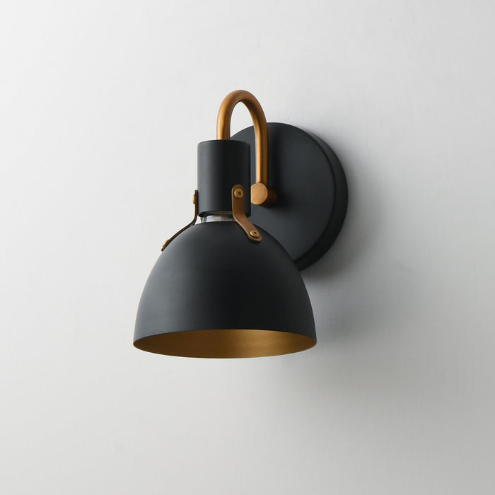 Myhouse Lighting Maxim - 12341BKAB - One Light Wall Sconce - Dusk - Black / Antique Brass