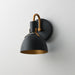 Myhouse Lighting Maxim - 12341BKAB - One Light Wall Sconce - Dusk - Black / Antique Brass