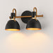 Myhouse Lighting Maxim - 12342BKAB - Two Light Wall Sconce - Dusk - Black / Antique Brass